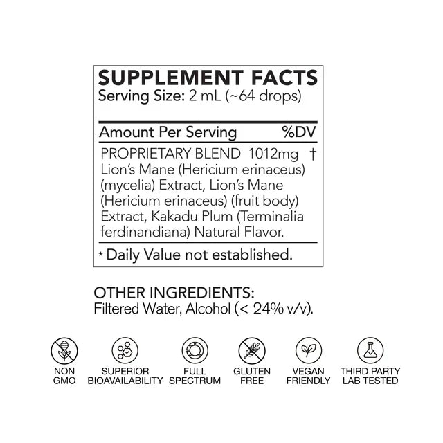 Lion's Mane Mushroom Extract - Buy 1, Get 1 FREE!