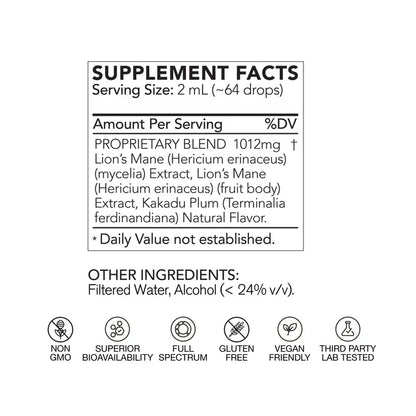 Lion's Mane Mushroom Extract - Buy 1, Get 1 FREE!